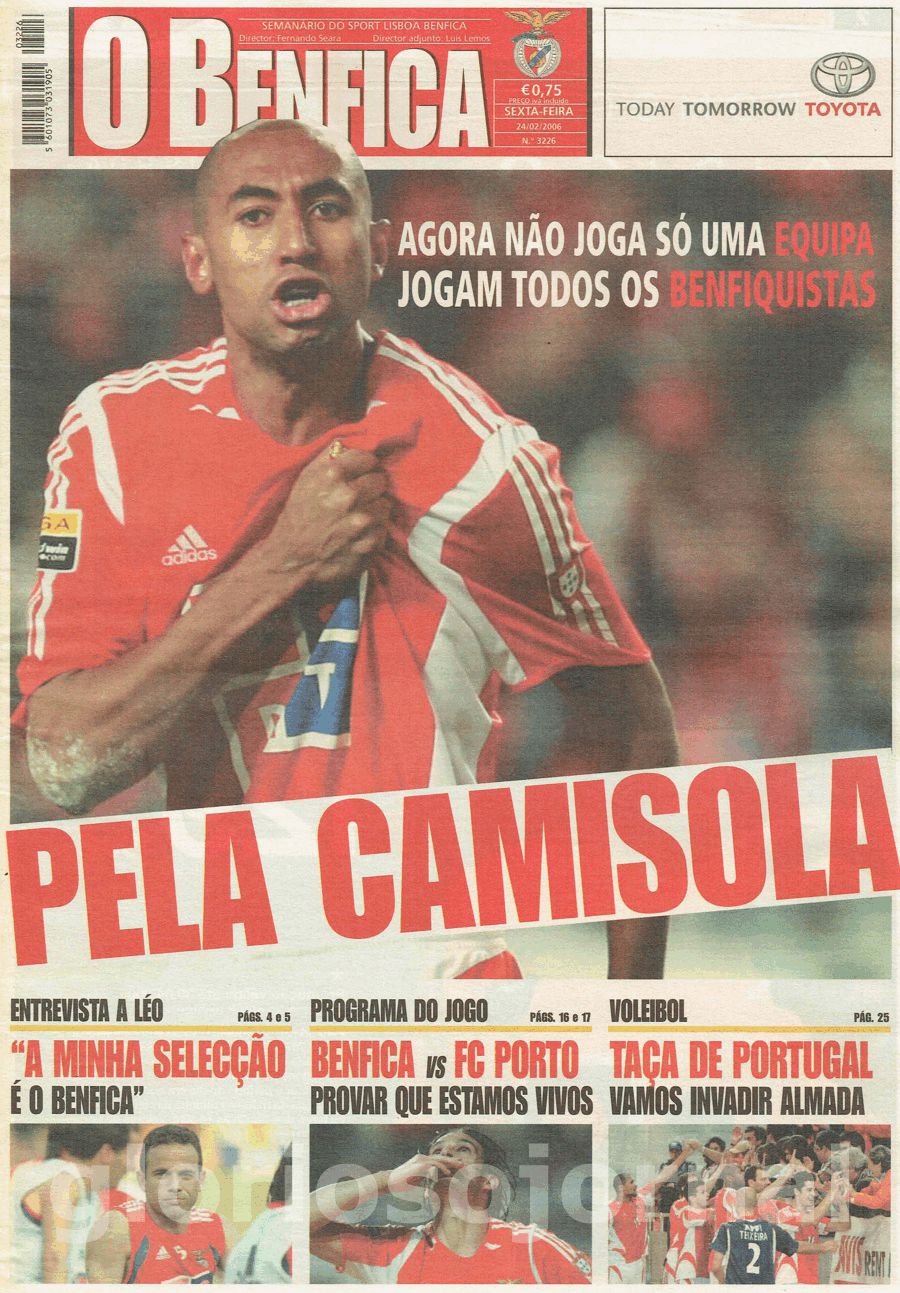 jornal o benfica 3226 2006-02-24